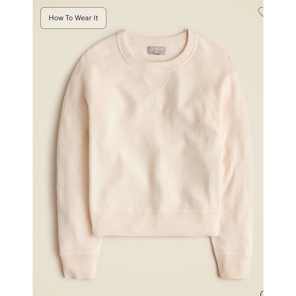 J. Crew Sweaters - NWT J. Crew Cashmere Crewneck Sweatshirt Pink XS